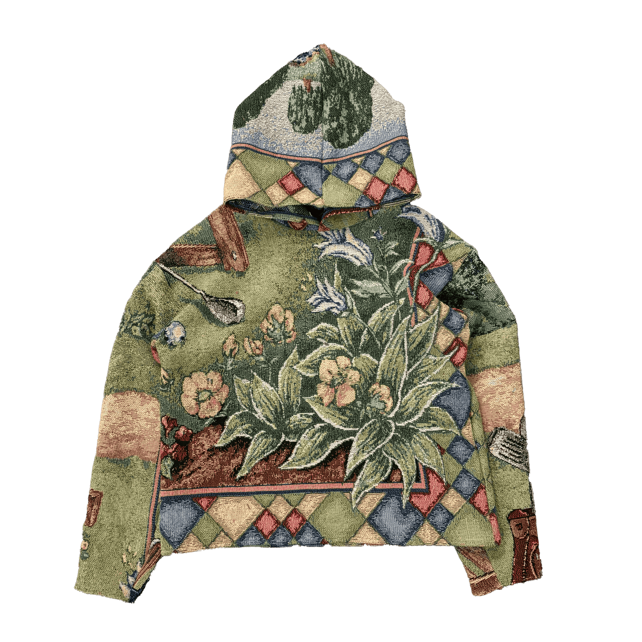 1OF1 FLORAL TAPESTRY HOODIE